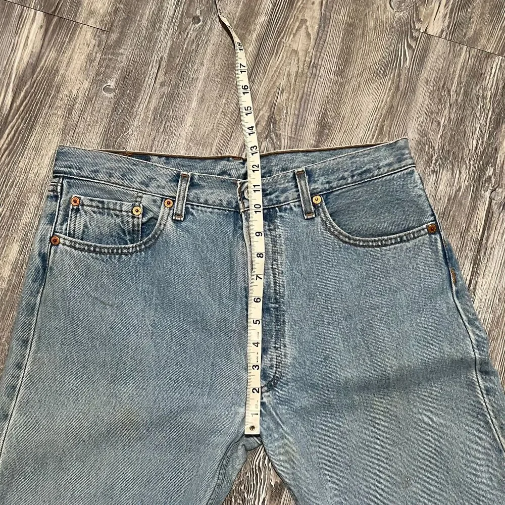 Vintage 1998 Levis 501 Made in France Grunge Jeans 34 x 30 (33 x 29) - Picture 10 of 16